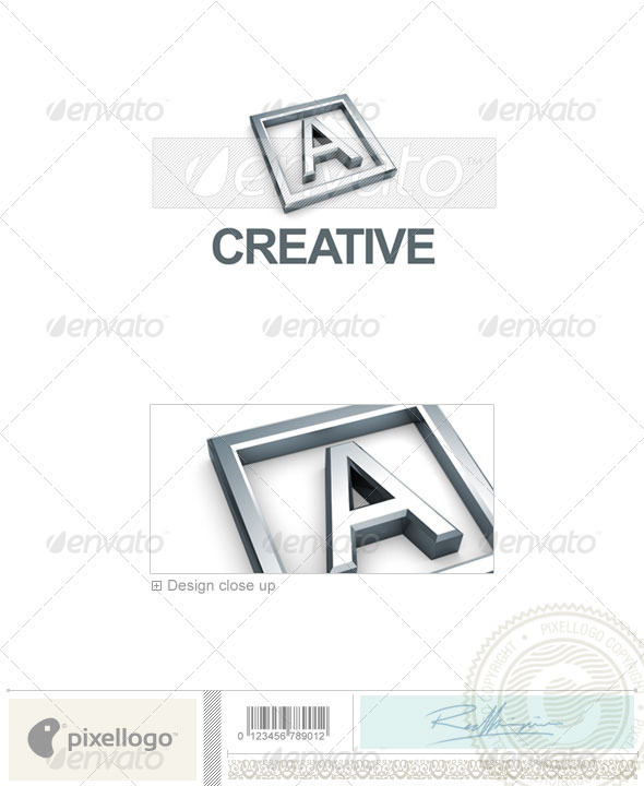 A Logo 3D-295-A A Logo 3D-295-A
