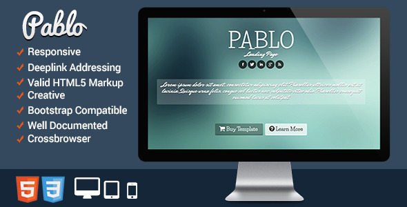 Pablo - Responsive Landing Page