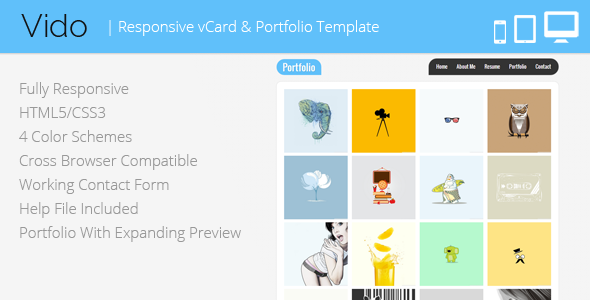 Vido - Responsive vCard Template