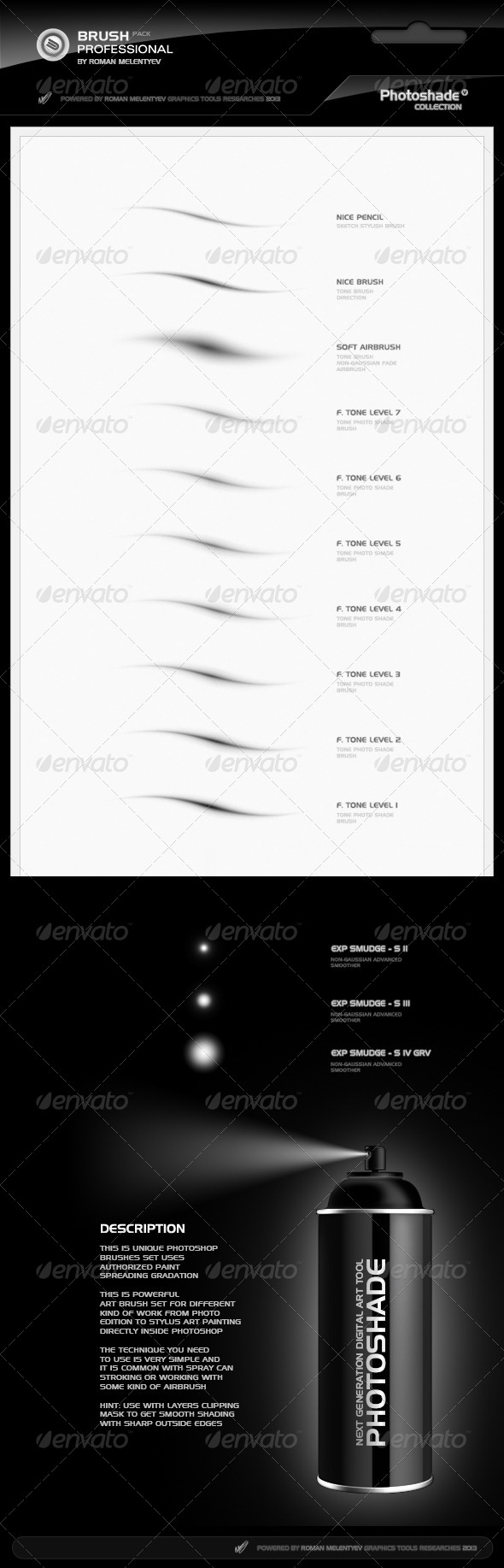 Brush Pack Professional Volume 0 - PhotoShade - Artistic Brushes