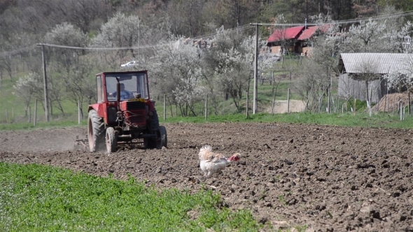 Tractor Plowing a Field 03 Tractor Plowing a Field 03