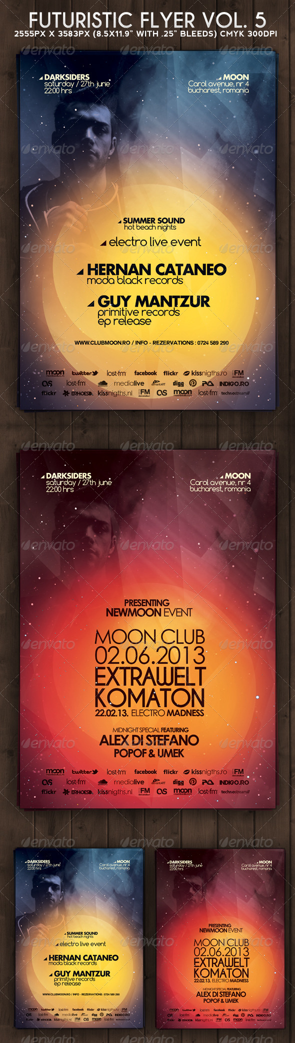 Futuristic Flyer/Poster Vol. 5 - Clubs & Parties Events