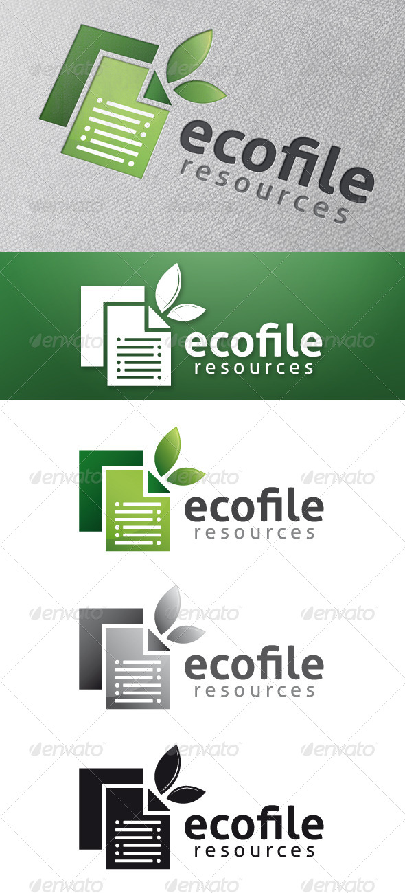 Eco File Logo Template