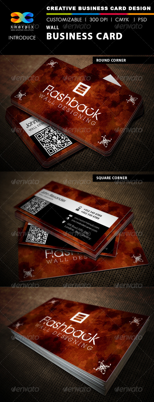 Wall Business Card Wall Business Card