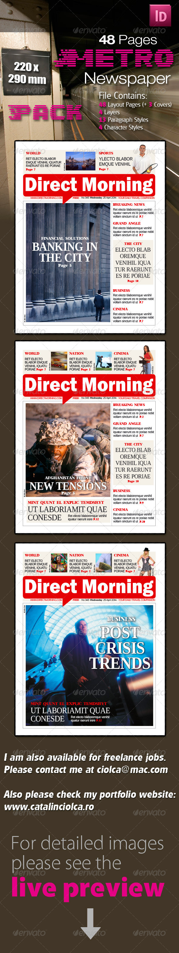 48 Pages Metro Newspaper Bundle 48 Pages Metro Newspaper Bundle