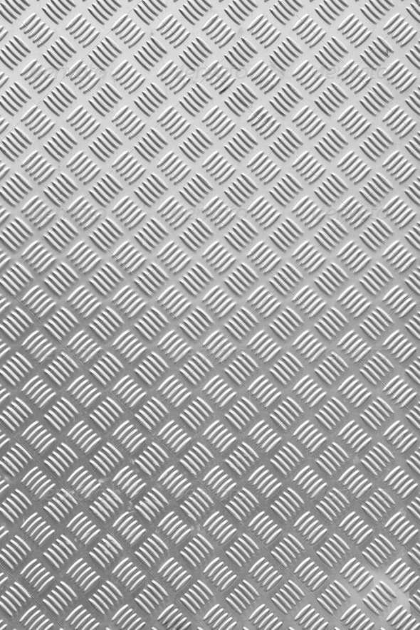 Grunge diamond metal plate texture