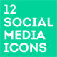 12 Minimalist Social Media Icons 12 Minimalist Social Media Icons - GraphicRiver Item for Sale
