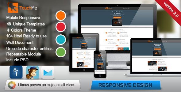 Touch Me - Responsive Email Templates