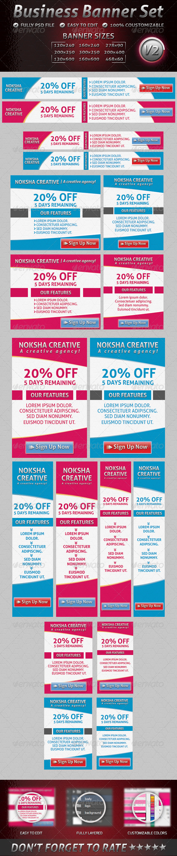 Business Banner Set V2 Business Banner Set V2
