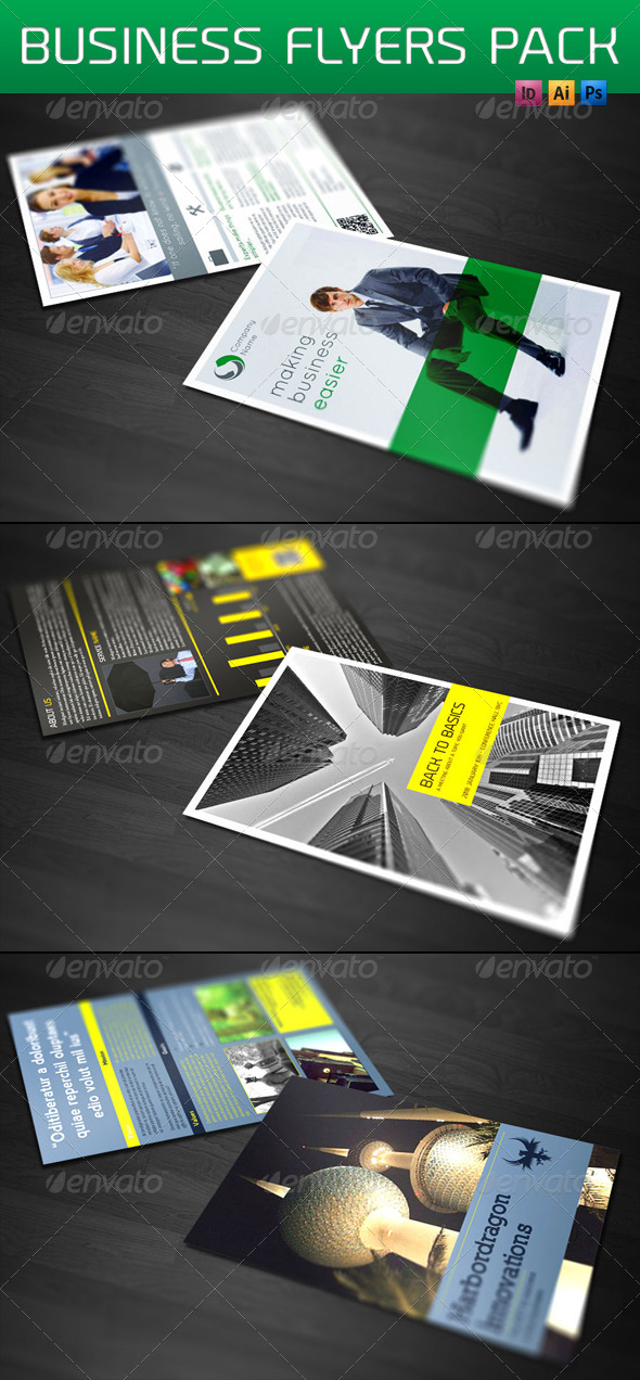 3 Business Flyers Bundle - Corporate Flyers