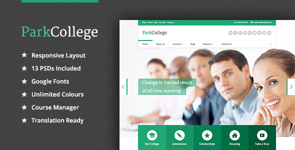 ParkCollege - Education Responsive WP Theme