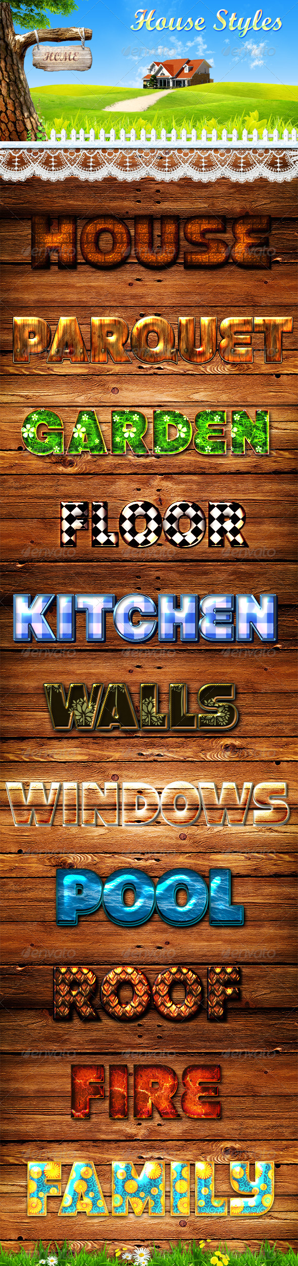 House Styles - Text Effects Styles