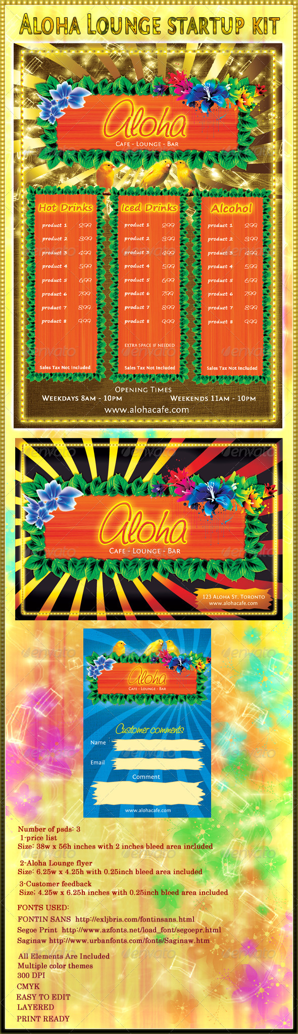 Aloha Lounge Startup kit Aloha Lounge Startup kit