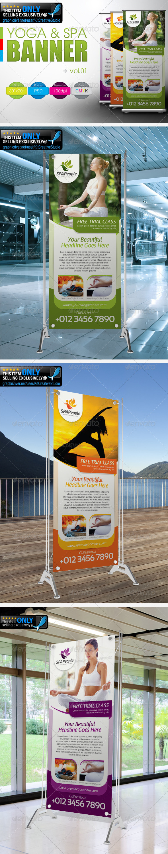 Simple Yoga & SPA Banner Vol.1 Simple Yoga & SPA Banner Vol.1