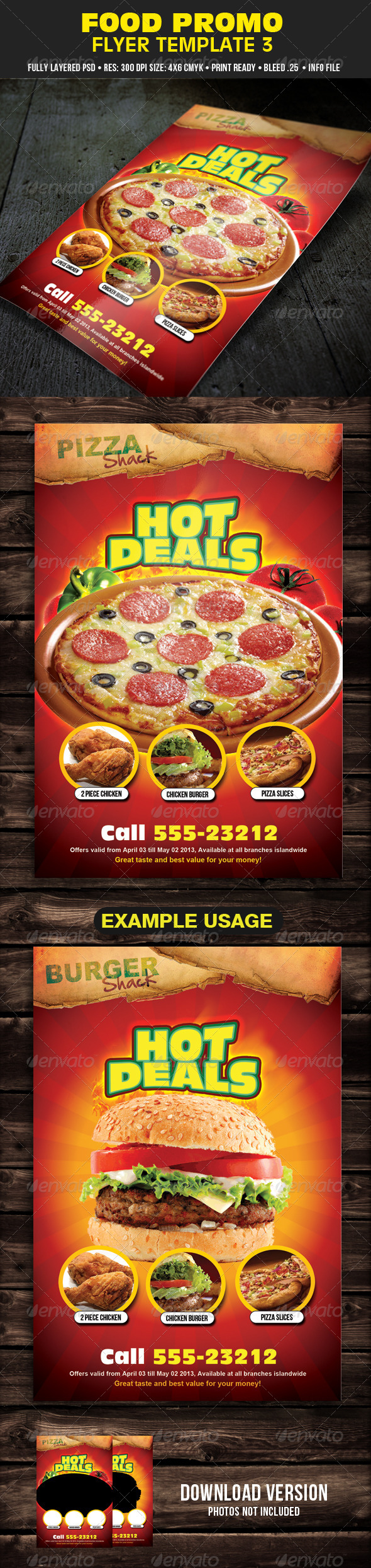 Food Promo Flyer Template 3