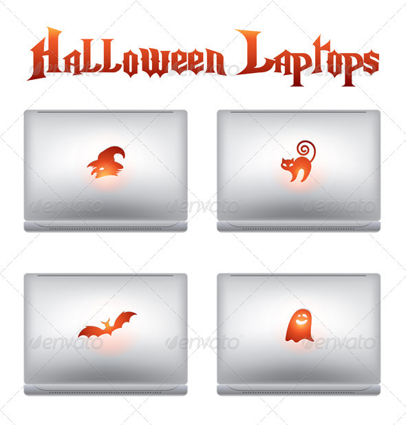 Halloween creative design laptops