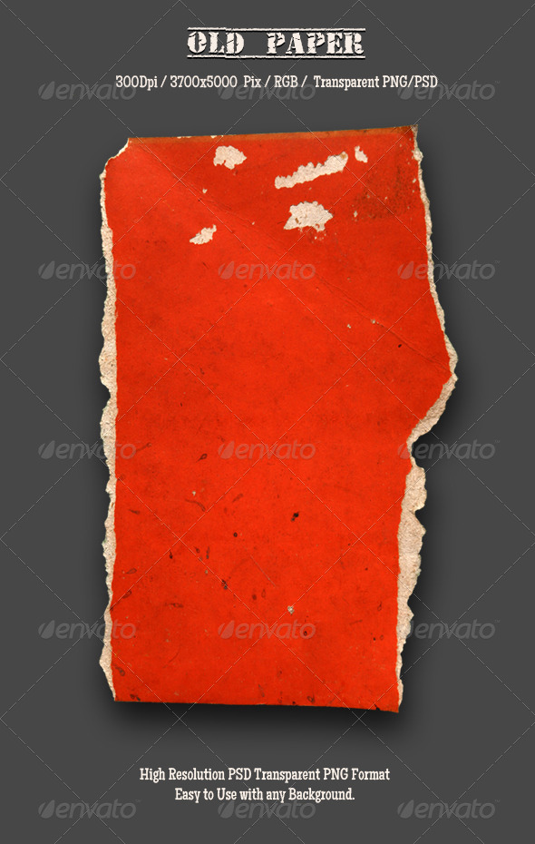 Torn Old Paper - Isolated Objects