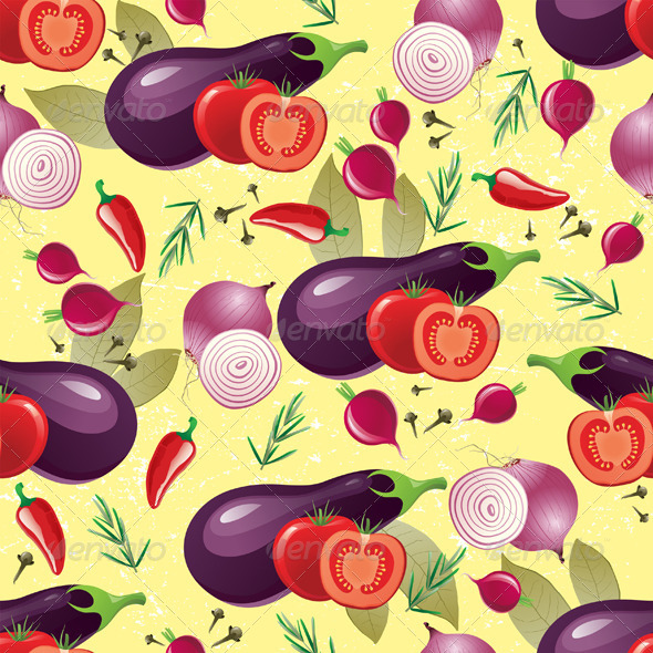Violet Vegetables Seamless Violet Vegetables Seamless