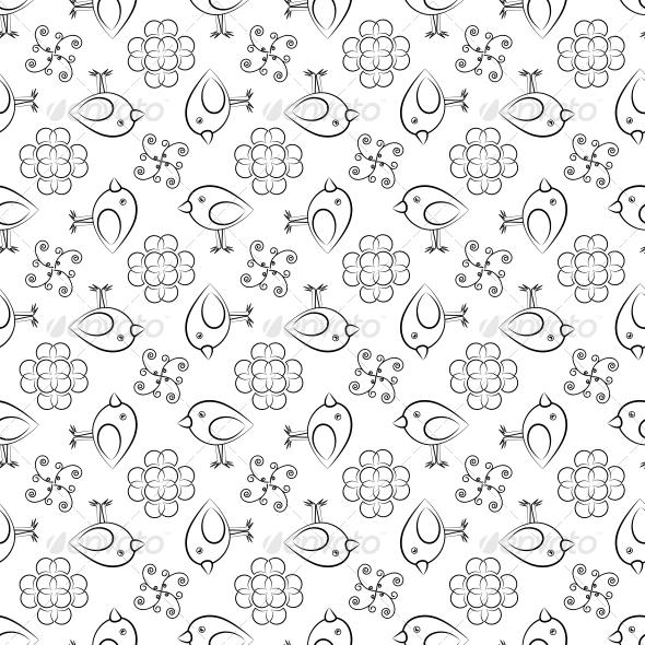 Background with Birds for Printing Background with Birds for Printing