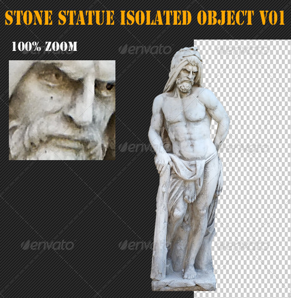 Stone Statue Isolated Object V01 Stone Statue Isolated Object V01