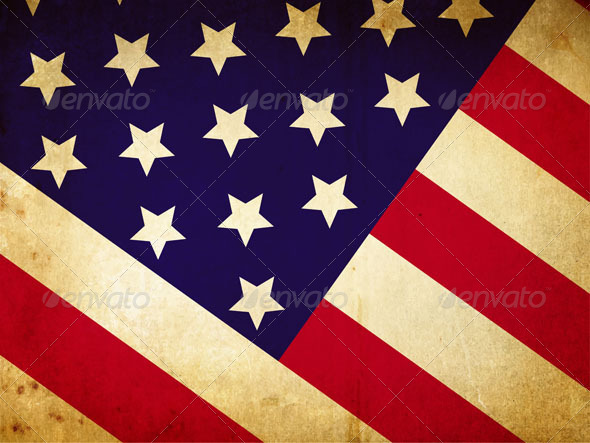 Vintage American flag