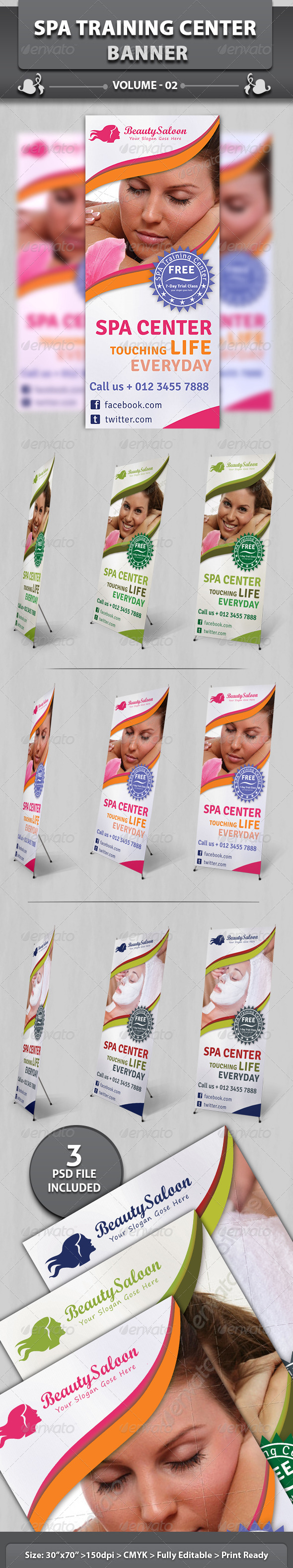 Spa & Beauty Saloon Banner Volume 6 Spa & Beauty Saloon Banner Volume 6