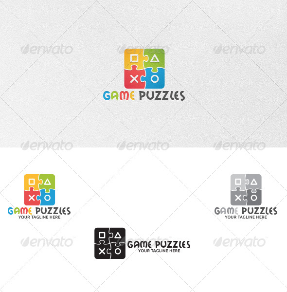 Game Puzzles - Logo Template