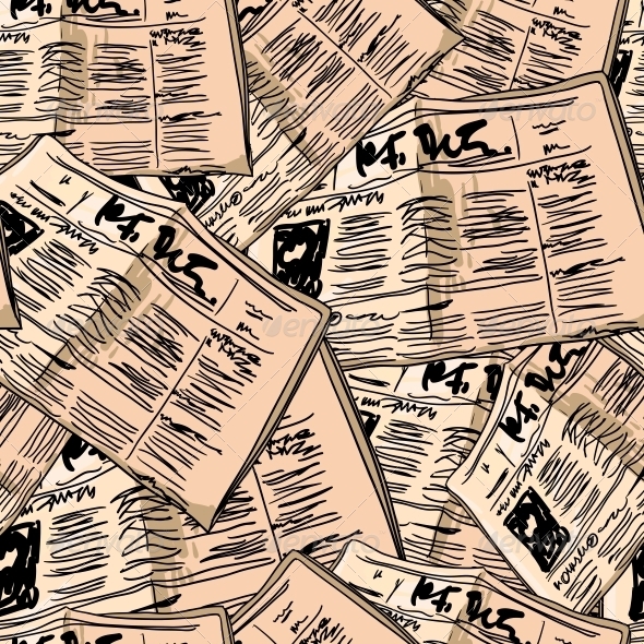 Newspaper Vintage Seamless Background Newspaper Vintage Seamless Background