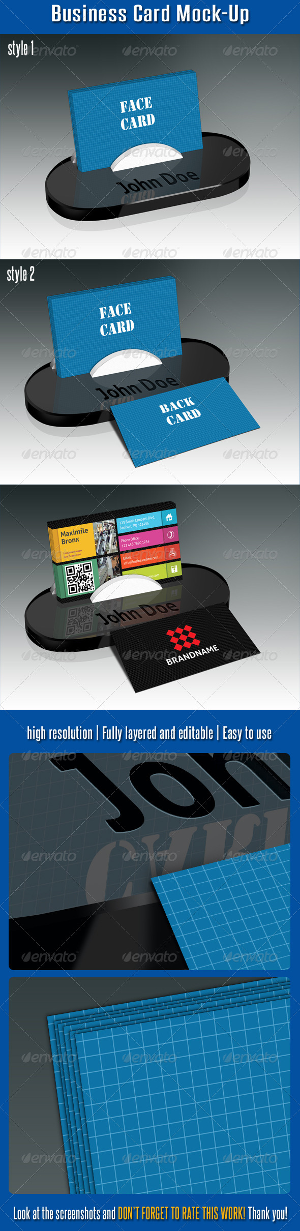 Business Card Mock-Up V02 Business Card Mock-Up V02