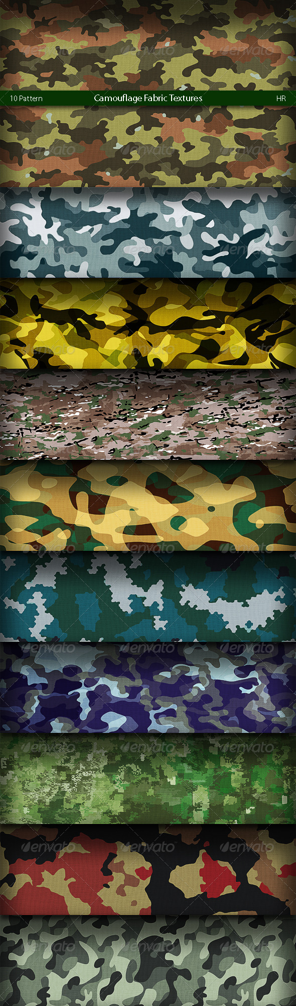Camouflage Texture Backgrounds