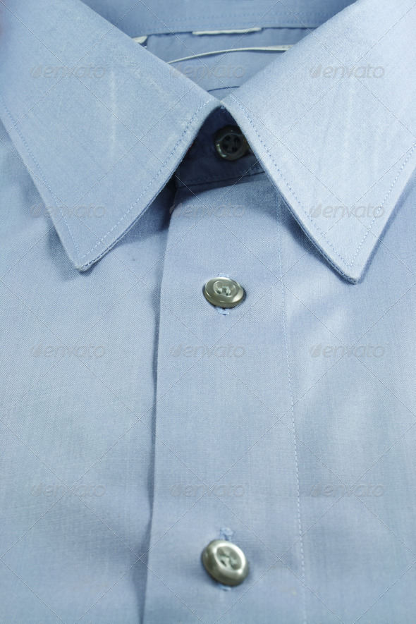 Blue collar shirt