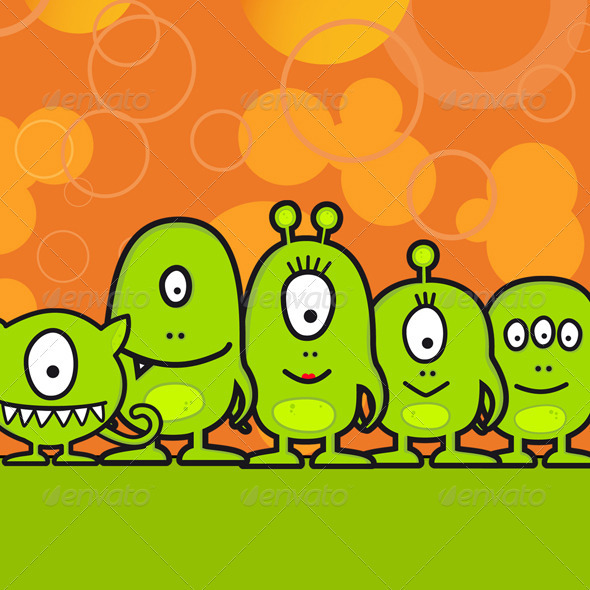 Funny Monster Family Funny Monster Family