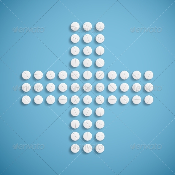 Medical Cross from Pills Medical Cross from Pills