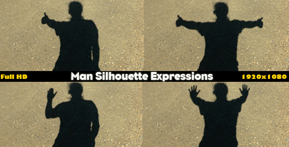 Man Silhouette Expressions Man Silhouette Expressions