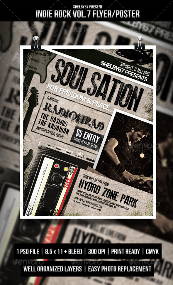 Indie Rock Flyer Poster Vol.7 Indie Rock Flyer Poster Vol.7