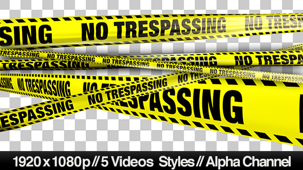Yellow No Trespassing Boundry Tape 5 Videos Yellow No Trespassing Boundry Tape 5 Videos