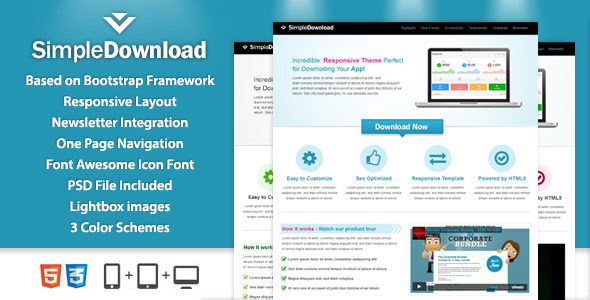 SimpleDownload Landingpage