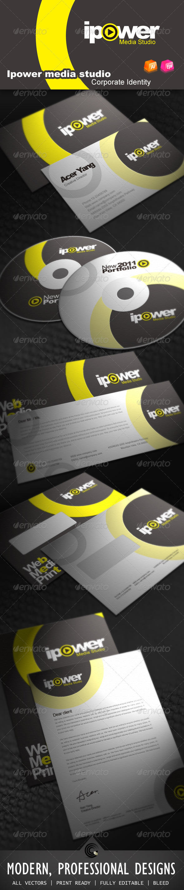 Ipower Midea Studio Corporate Identity Ipower Midea Studio Corporate Identity
