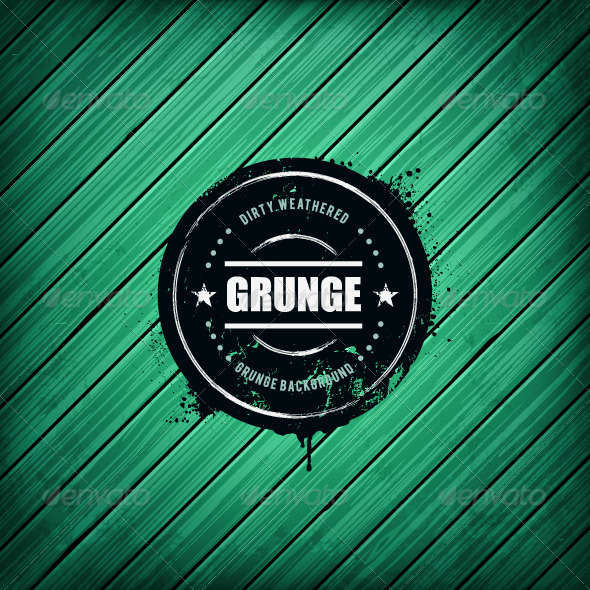Grunge Banner on Wooden Background Grunge Banner on Wooden Background