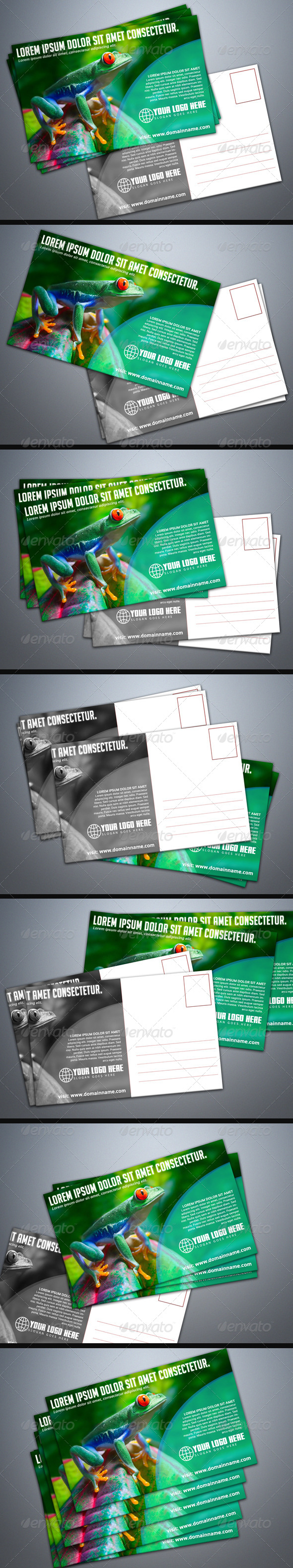 Photorealistic Postcard Mock-Up