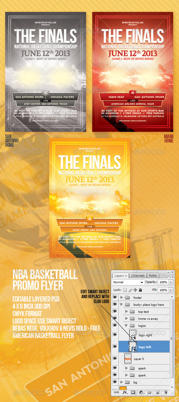 The Finals Basketball Promo Flyer - Sports Events