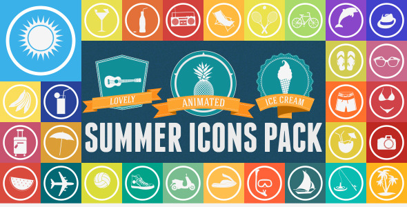 Summer Animated Icons Pack Summer Animated Icons Pack