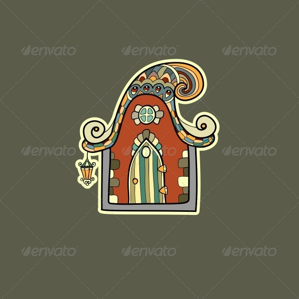 Ornate House Vector Illustration Ornate House Vector Illustration