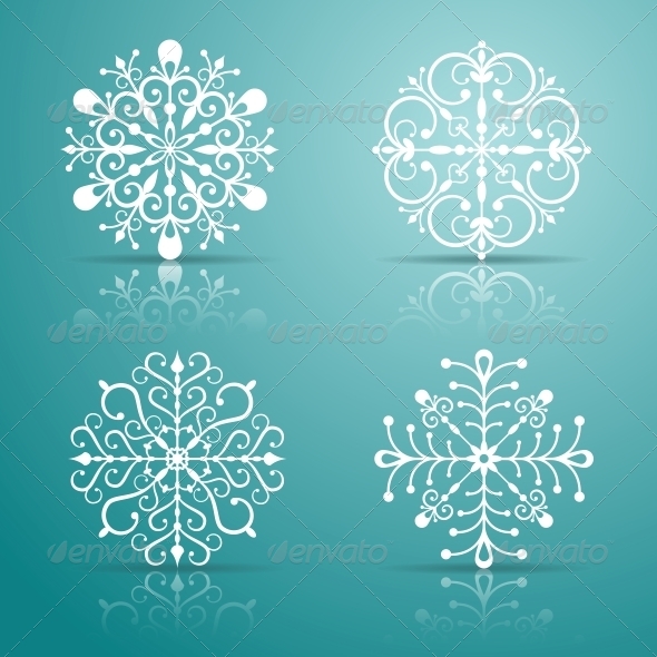 Decorative Vector Snowflakes Set Decorative Vector Snowflakes Set