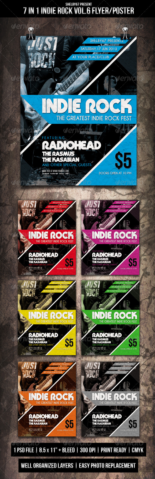 Indie Rock Flyer Poster Vol.6 Indie Rock Flyer Poster Vol.6