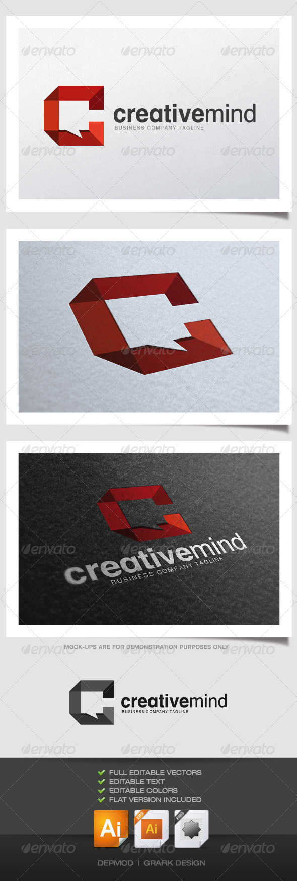Creative Mind Logo - Abstract Logo Templates