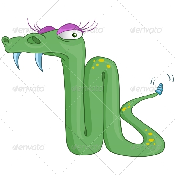 Cartoon Character Snake Cartoon Character Snake