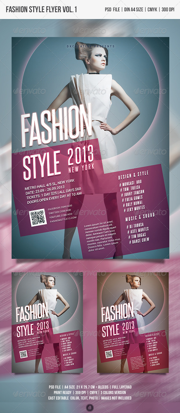 Fashion Style Flyer / Poster Vol.1 - Events Flyers