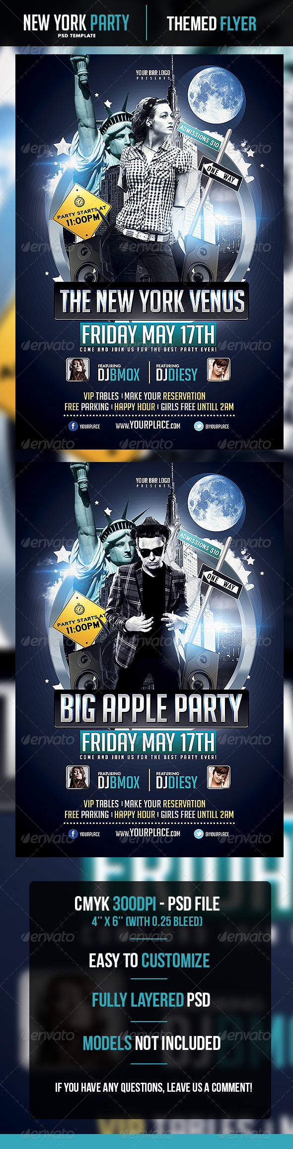 The New York Venus Flyer Template The New York Venus Flyer Template