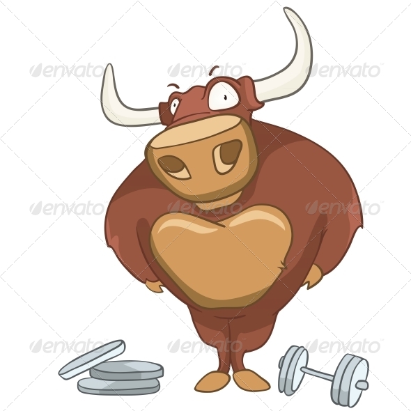 Cartoon Character Bull Cartoon Character Bull
